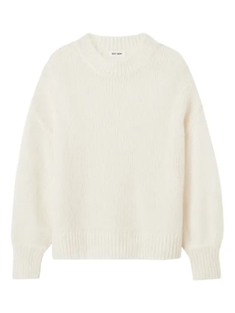 Soft Goat round-neck knitted jumper Neutrals 2456412039
