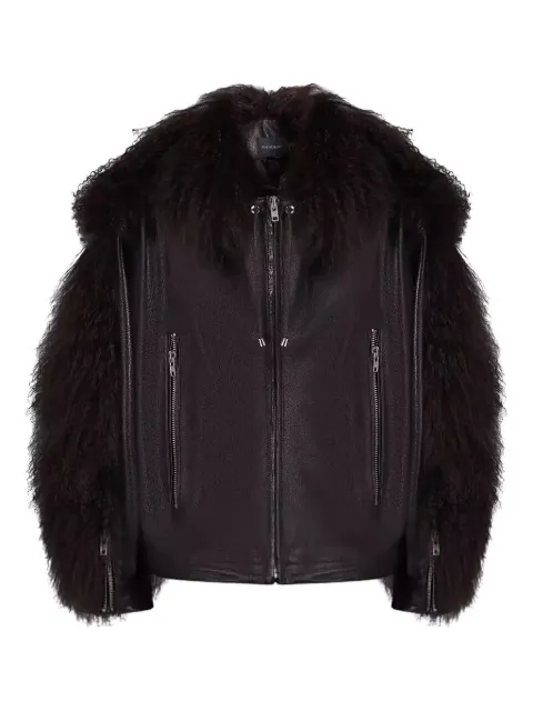 Manokhi Jade shearling jacket Brown JADE