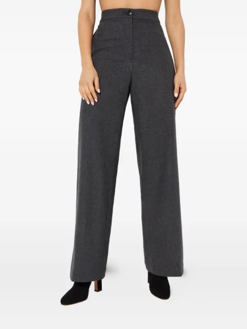 Yves Salomon buttoned wide-leg trousers Grey 24W24WYP012XXFLXX692
