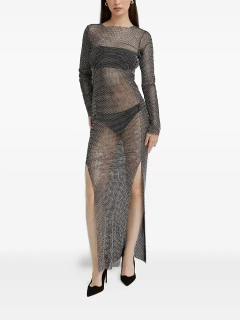 Santa Brands mesh-embellished maxi dress Black SBSCDD