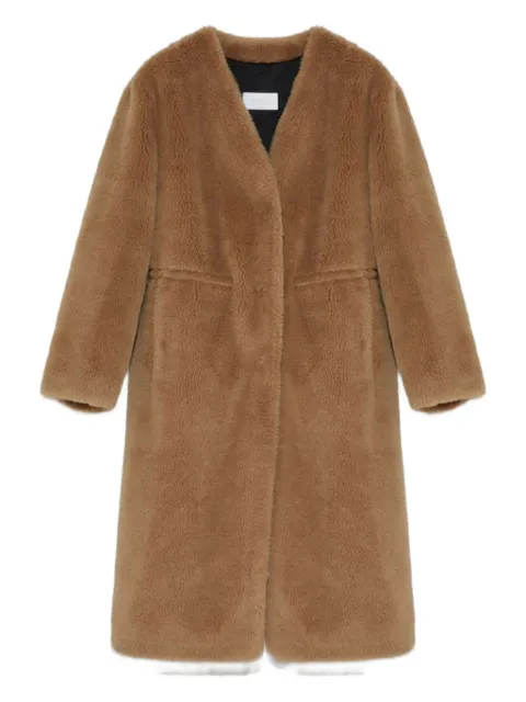 Yves Salomon pocket wool coat Brown 24W24WMM00107LATIA2189BLE