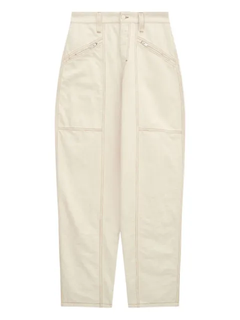ISABEL MARANT Fanny zip-pocket jeans Neutrals 23APA0164FAA3H64IECRU