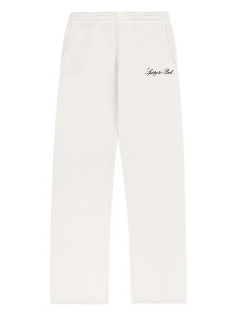 Sporty & Rich logo-embroidered trousers White PA027508232CR0149
