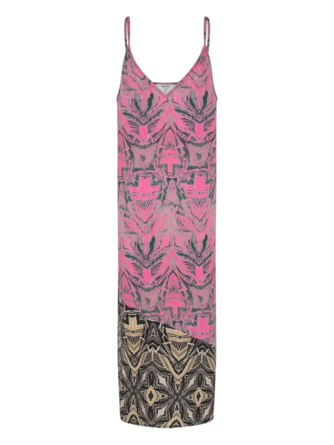 One Teaspoon Kaleidoscope printed midi dress Pink 25102PRISMATIC