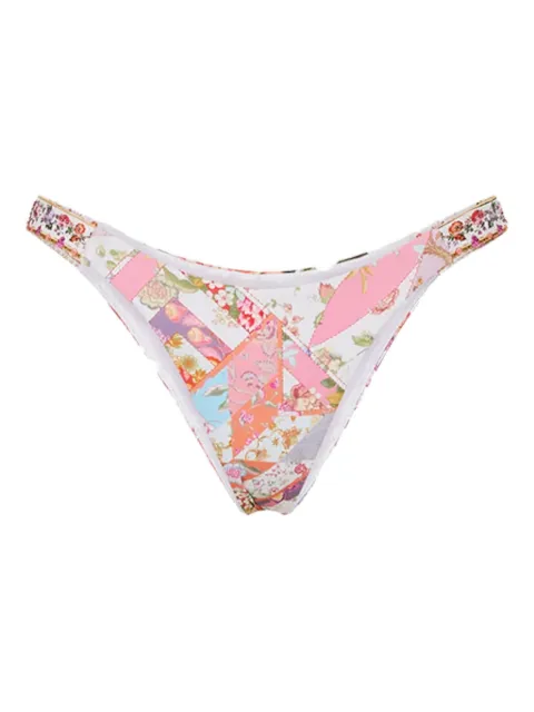 Camilla floral-pattern bikini bottoms White 00028330SEWYESTE
