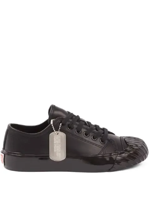 Kenzo logo-detail leather sneakers Black FC62SN010L50