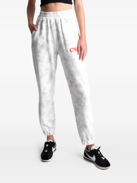 One Teaspoon logo track pants White 24435CLOUD