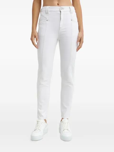 ISABEL MARANT logo-patch jeans White 24PPA0275FAB1H06I20WH