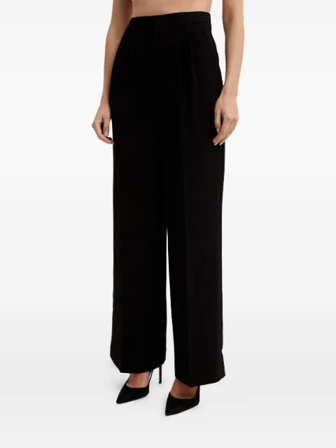 Roland Mouret pressed-crease trousers Black RMRS24051PBBLACK