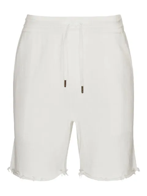 SEROYA Chris frayed-hem shorts White SR013432WHITE