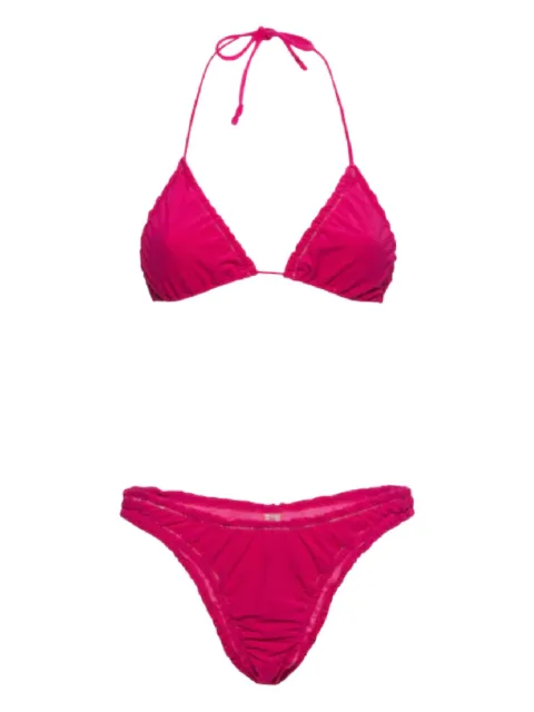 Reina Olga Guia triangle tie bikini Pink GUIASKIMPYBIKINISETFUXIATERRY