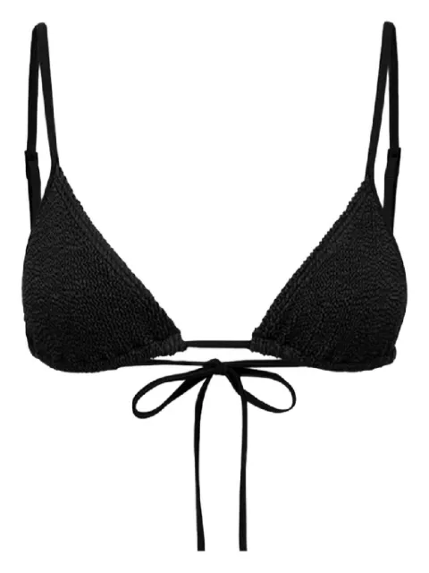 Bond-eye Luana triangle-cups bikini top Black LUANA