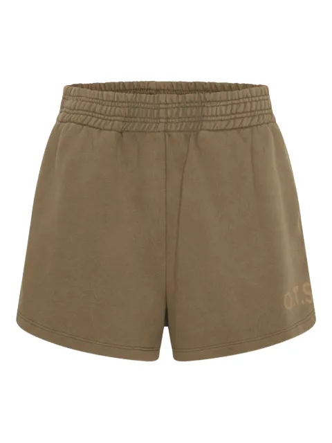 One Teaspoon elasticated logo shorts Neutrals 24601CDARKKHAKI