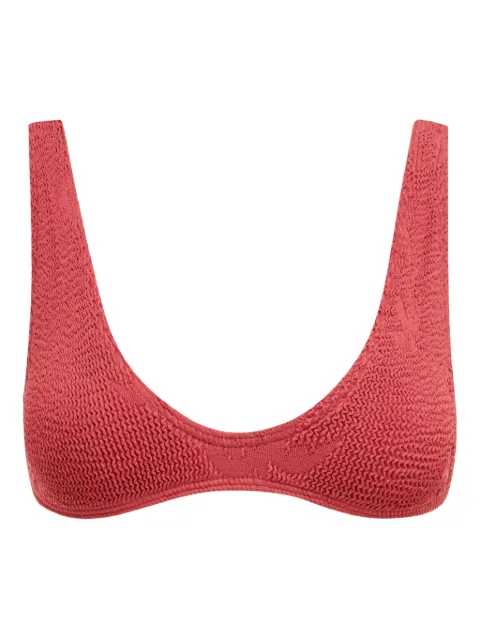 Bond-eye palm-print scout bikini top Red SCOUTMINERALREDPALM