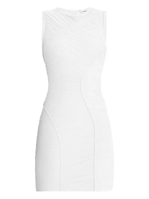 Hervé Léger sleeveless mini dress White RME8445323ALABASTER902