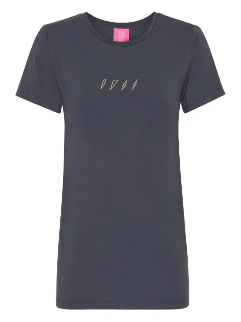 One Teaspoon Lightning-print T-shirt Grey 25085BIRONGATE