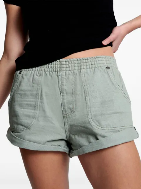 One Teaspoon elasticated shorts Green 24456