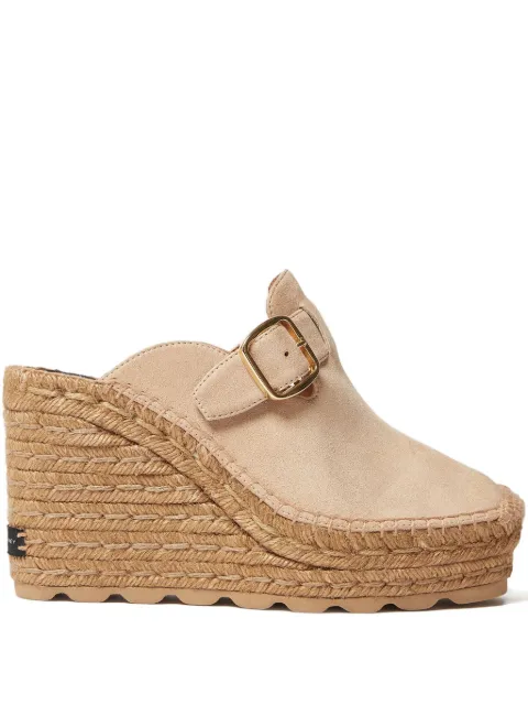 Stella McCartney Gaia suede clogs Neutrals 810618W0IK0