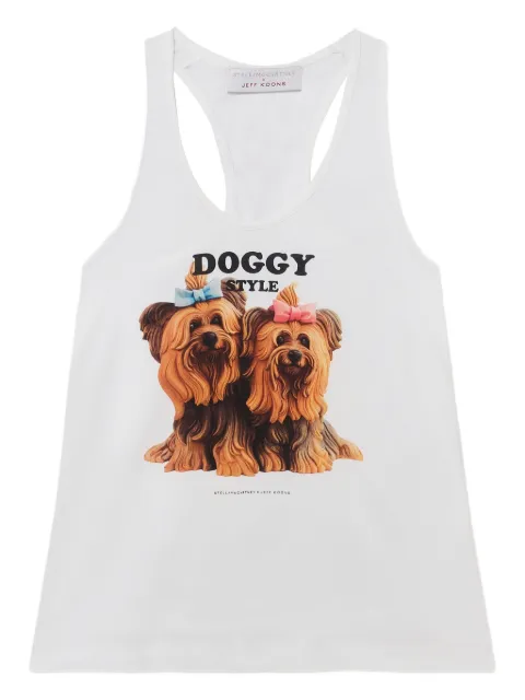 Stella McCartney x Jeff Koons Doggy Style tank top White 6J04433SQA33