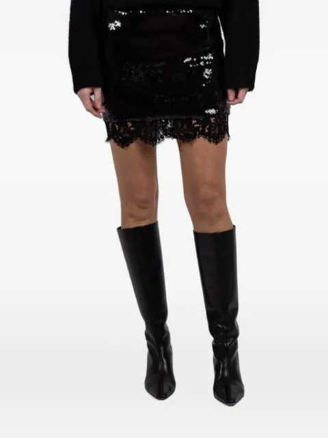 Françoise Jenny lace mini skirt Black WOSELAF301750BLACK