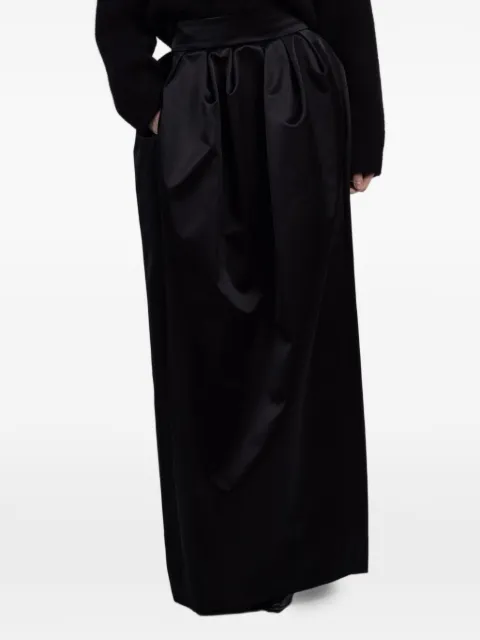 Françoise Sasha pleated maxi skirt Black WOSDF301261