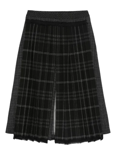 Antonio Marras tartan pleated midi skirt Black MGOM250NE7GR