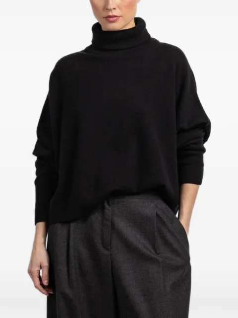 Dusan Iconic roll-neck sweater Black 92NT76BLACK