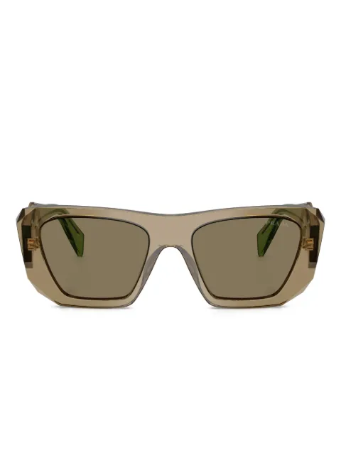 Prada Eyewear Symbole geometric-frame sunglasses Neutrals PRB18S