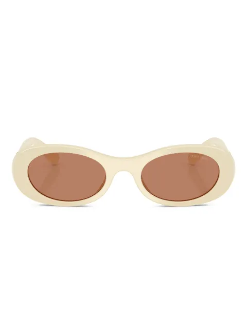 Miu Miu Eyewear 06ZD oval-frame sunglasses Neutrals MU06ZS