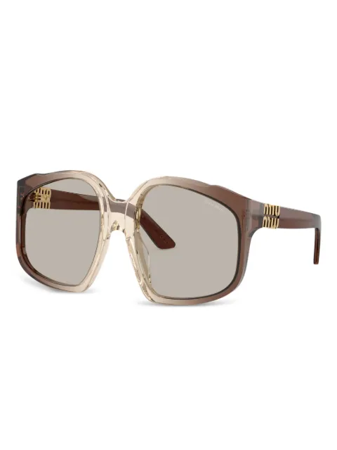 Miu Miu Eyewear geometric-frame sunglasses Brown MUA07S