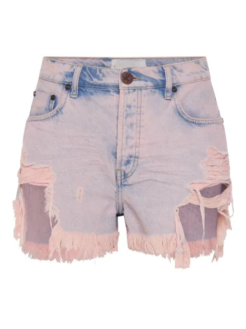 One Teaspoon Outlaws denim shorts Pink 24674PINKHAZE