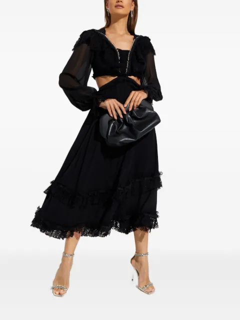 IXIAH Zinna lace midi dress Black 21280526BLACK