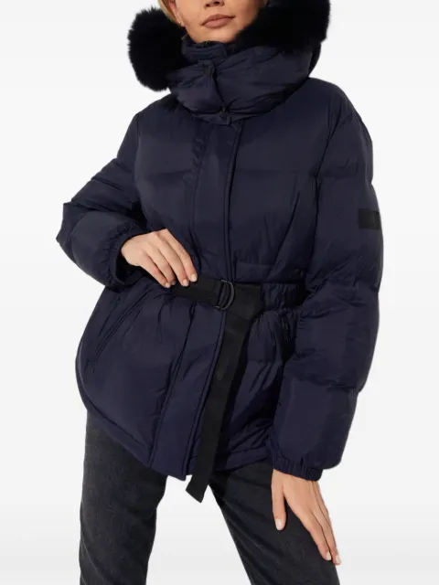 Yves Salomon Army puffer jacket Blue 23WFV03170DORDA7122