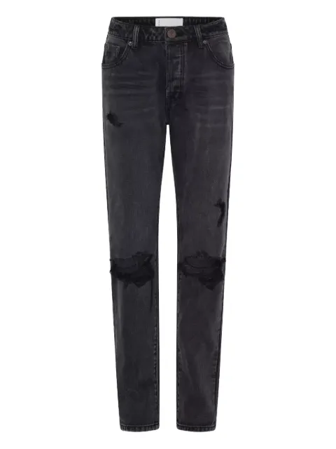One Teaspoon five-pocket distressed jeans Grey 24994FADEDBLK