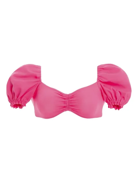Agua By Agua Bendita Romina Luau bikini top Pink ROMINALUAUPINKPETUNIA