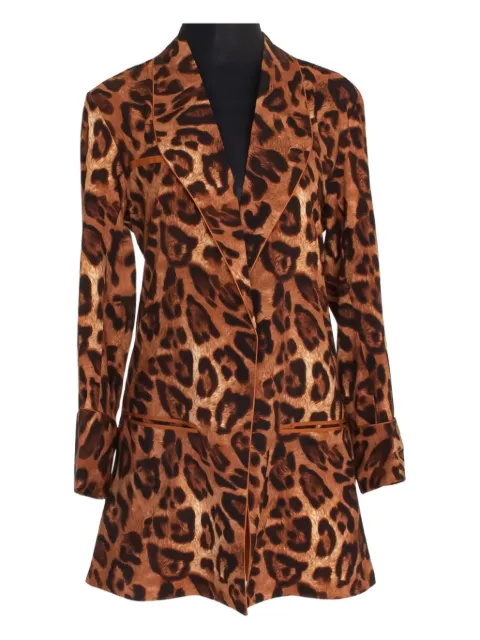 MYSTIQUE leopard print pocket jacket Brown BZA27103