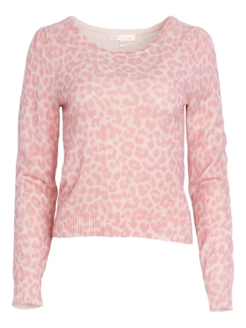 LoveShackFancy Margarita animal-patterned sweater Pink LK755987PBPNK
