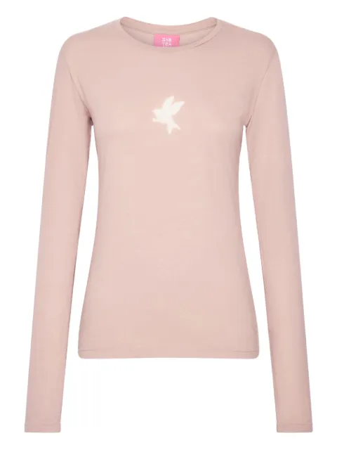 One Teaspoon graphic long-sleeved T-shirt Pink 24367BPINKTINT