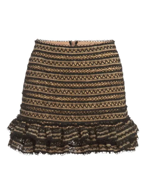 PatBO ruffled mini skirt Neutrals SHO20856US