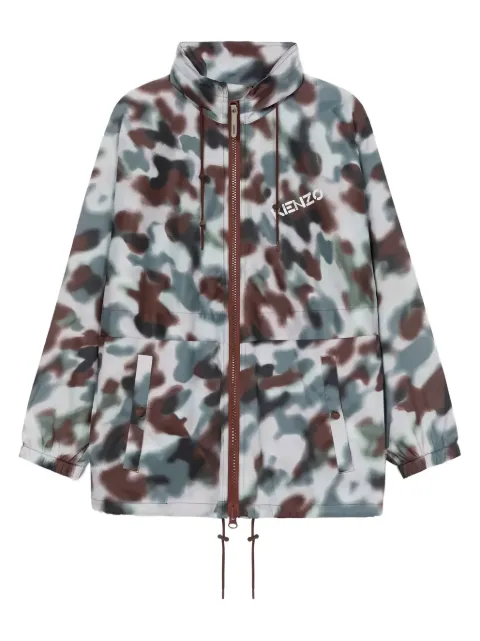 Kenzo logo-print jacket Blue PFC52BL13756423