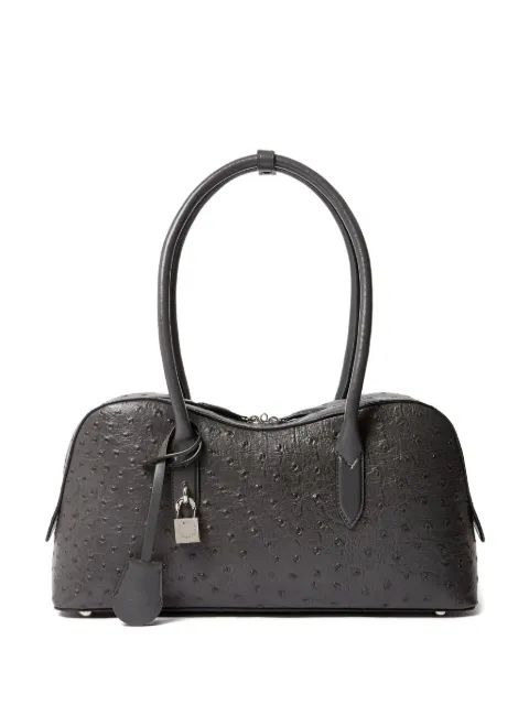 Stella McCartney Ryder ostrich shoulder bag Grey 7B0138WP0629