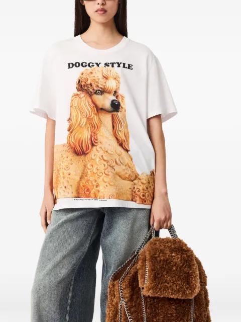 Stella McCartney Jeff Koons Doggy Style T-shirt White 6J01583SQA28