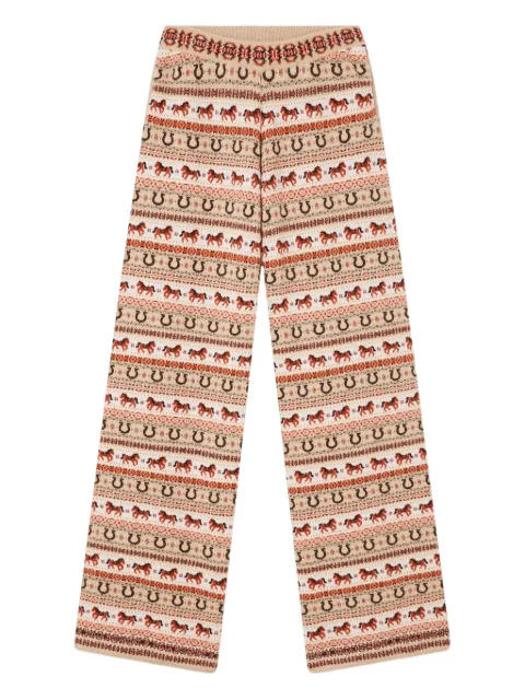 Stella McCartney Fair Isle wool pants Neutrals 6K11293S2614
