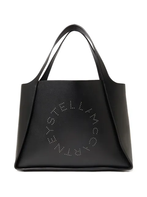Stella McCartney logo-detail tote bag Black 502793WP0563