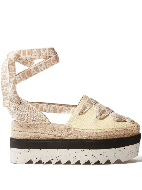 Stella McCartney Gaia platform espadrilles Neutrals 800159N0222