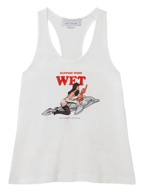 Stella McCartney x Jeff Koons 'Slippery When Wet' tank top White 6J04433SQA31