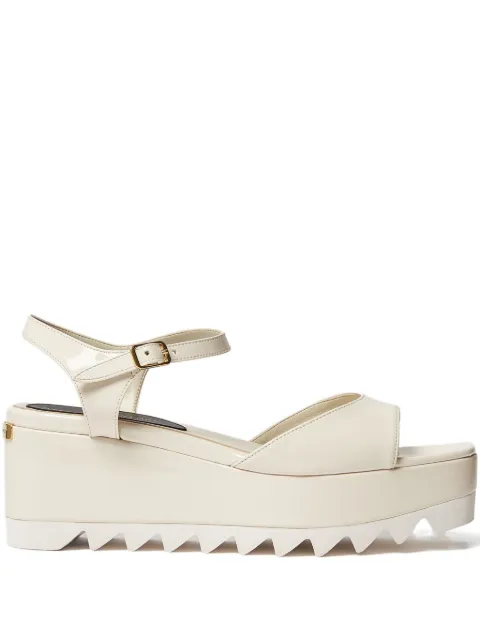 Stella McCartney Elyse patent platform sandals Neutrals 810610AP0AP0