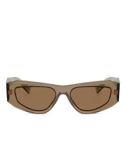 Prada Eyewear Symbole rectangular-frame sunglasses Brown PRB19S