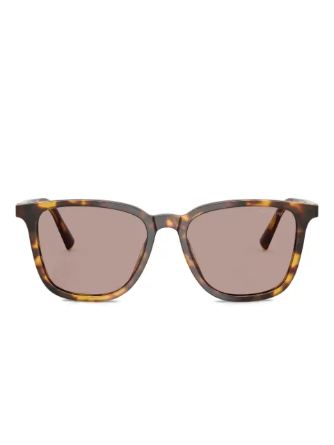 Miu Miu Eyewear tortoiseshell-pattern square-frame sunglasses Brown MUB03S