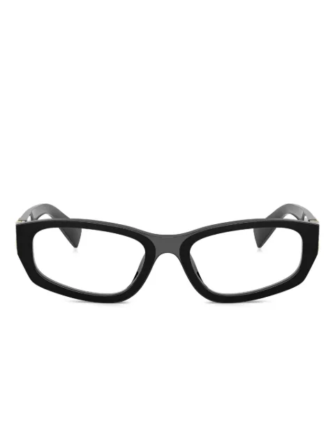 Miu Miu Eyewear logo-detail glasses Black MU04YV
